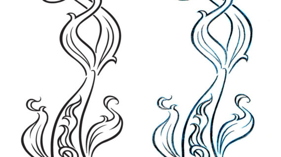 570x320 Simple Koi Fish Drawing Red And Black Koi Fish Tattoo Henna