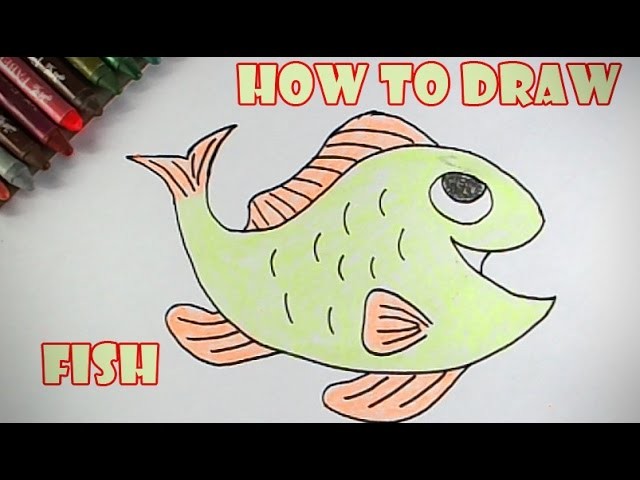 640x480 How To Draw A Fish, Easy Step By Step Drawing For Kids
