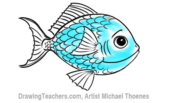 550x333 To Draw A Cartoon Fish