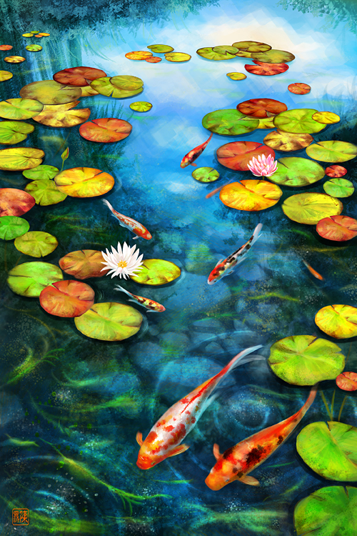 500x750 Koi Fish Pond. Gardens Koi Fish Pond, Fish Ponds