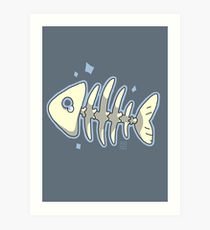 210x230 Fishbone Drawing Art Prints Redbubble