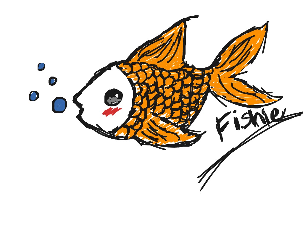 1024x768 How To Draw A Cute Fish Art Showme