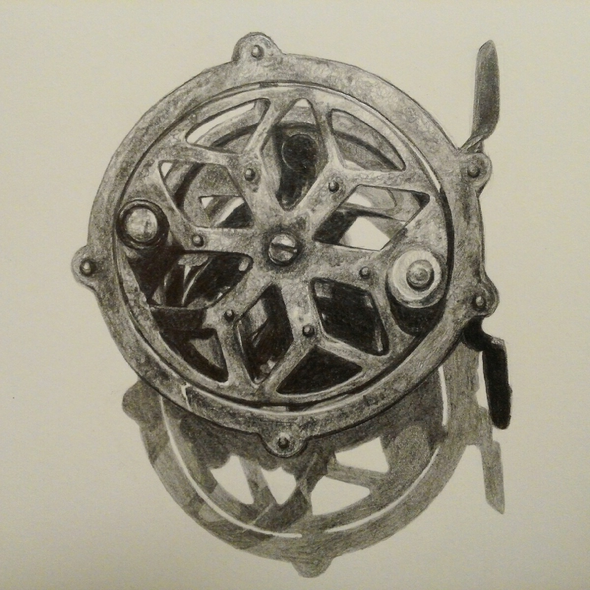 1200x1200 Fly Fishing Reel (Process)