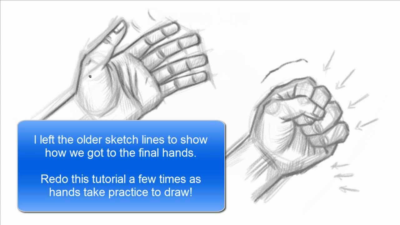 1280x720 How To Draw A Hand Amp Fist (Basics Tutorial)