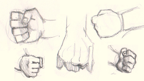 500x281 How To Draw Fist Hand 5 Different Ways