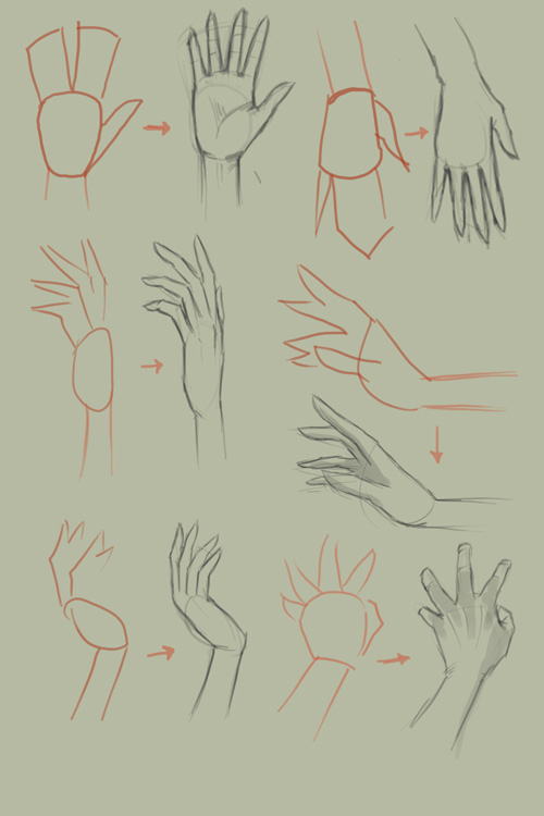 500x750 How To Draw Hand Video Tutorial