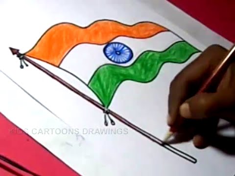 480x360 How To Draw Indian Flag Detailed Drawing Step By Step For Kids