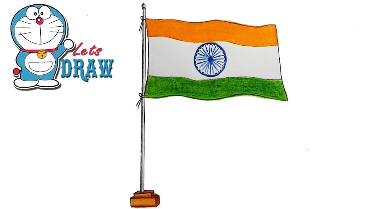 1280x720 How To Draw Indian Flag Step By Step (Very Easy)