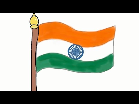 480x360 Indian Flag Drawing