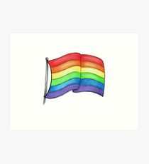 210x230 Rainbow Flag Drawing Art Prints Redbubble