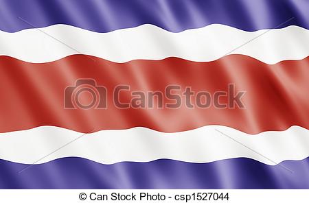 450x296 Republic Of Costa Rica Flag Blowing In Wind Drawing