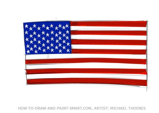550x391 How To Paint An American Flag Diy Flags, Easy