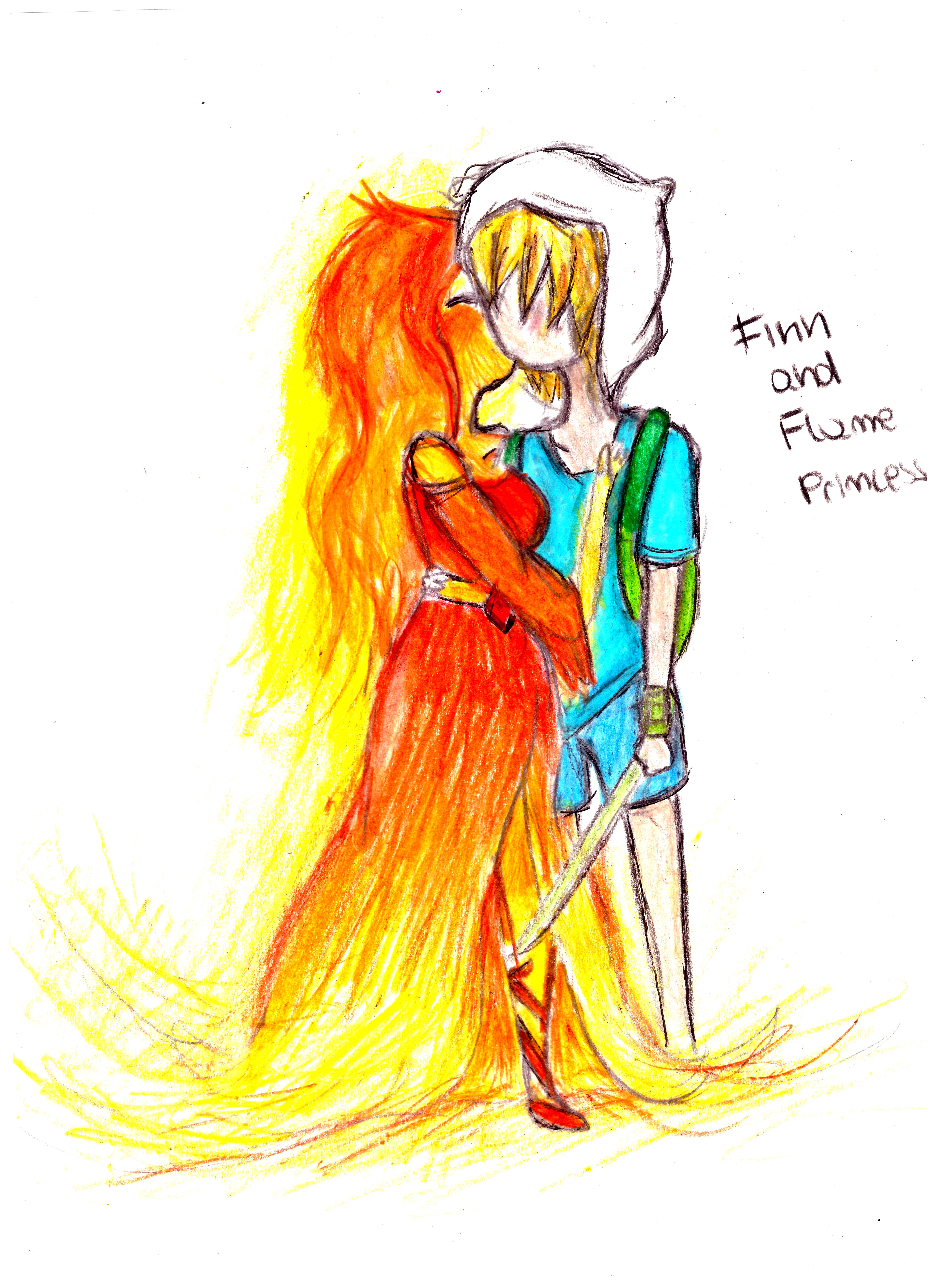 5100x7020 Drawing For Fuluv Finn And Flame Princess Older By