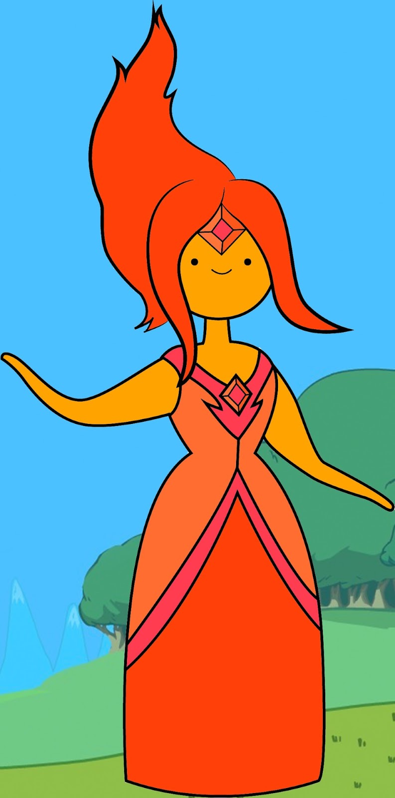 793x1600 How To Draw Flame Princess From Adventure Time