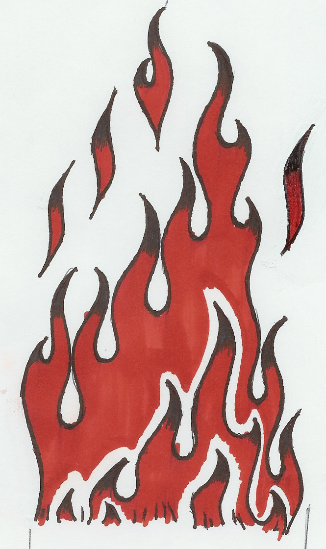 665x1120 Flame Design Outline Flaming Wrist Tattoo Design By Flame Tattoo