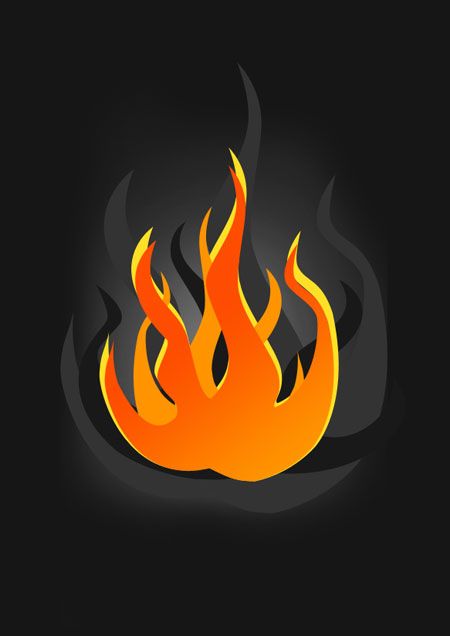 450x636 Burning Flames Drawing Tutorial Photoshop Flames