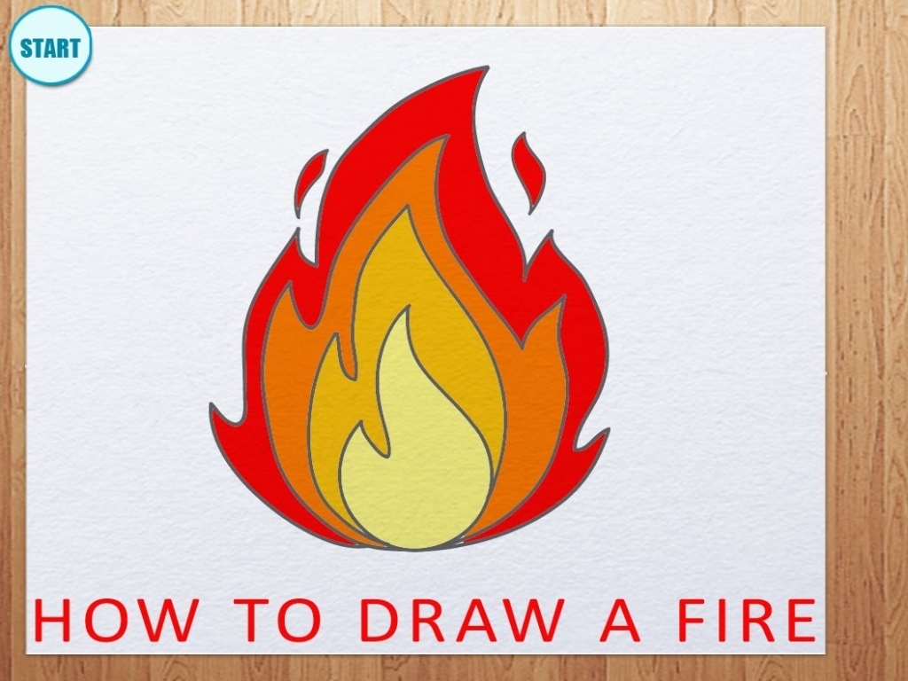 1024x768 Drawings Of Fire How To Draw A Fire How To Draw Flame Youtube