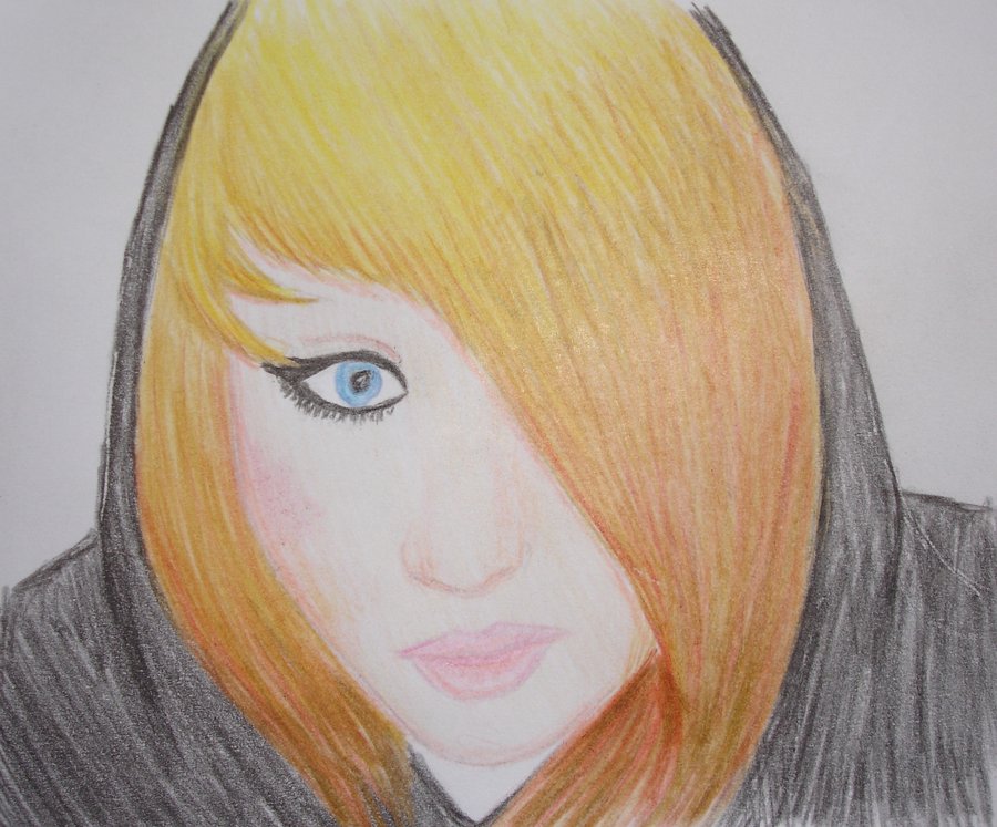 900x747 Ellie Pencil Drawing By Piano Flames