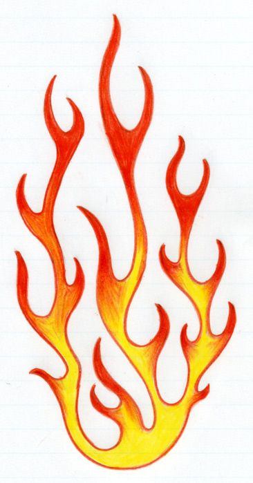 366x699 How To Draw Flames For The Kids Stenciling