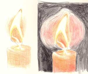 300x252 How To Draw Fire And Flames Colored Pencils And Drawings