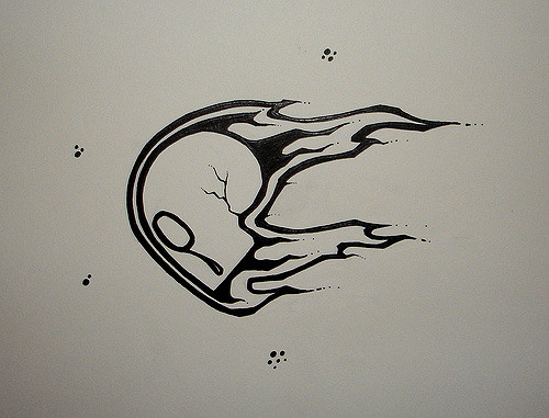 500x381 Flaming Skull V2 Hung Out In Chicago Over The Weekend