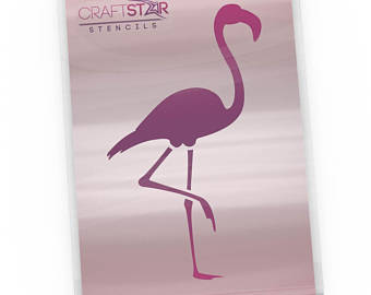 340x270 Flamingo Stencil Etsy