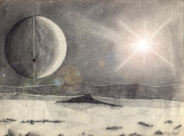 640x472 Moonscape With Lensflare Michael Killion Foundmyself