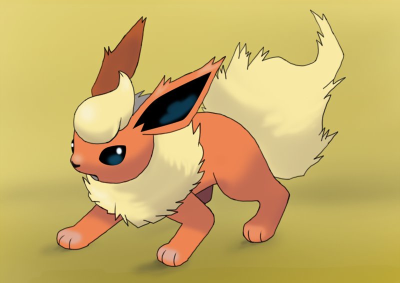 800x566 Learn How To Draw Flareon From Pokemon (Pokemon) Step By Step