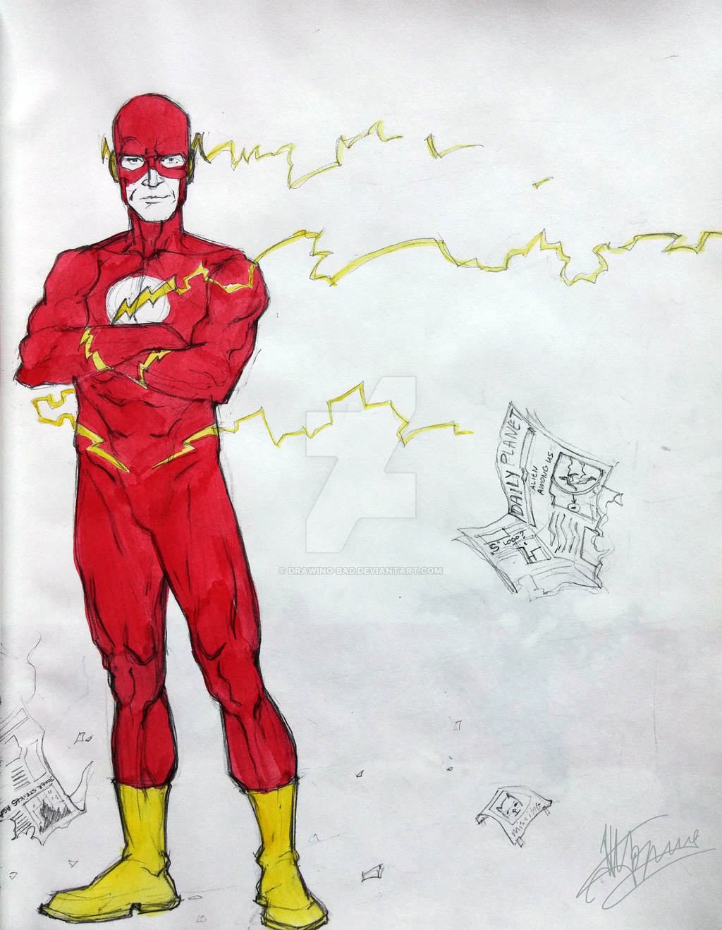 1024x1319 The Flash By Drawing Bad