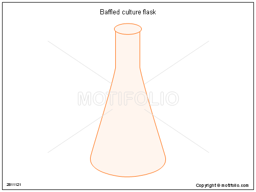 500x375 Baffled Culture Flask Illustrations