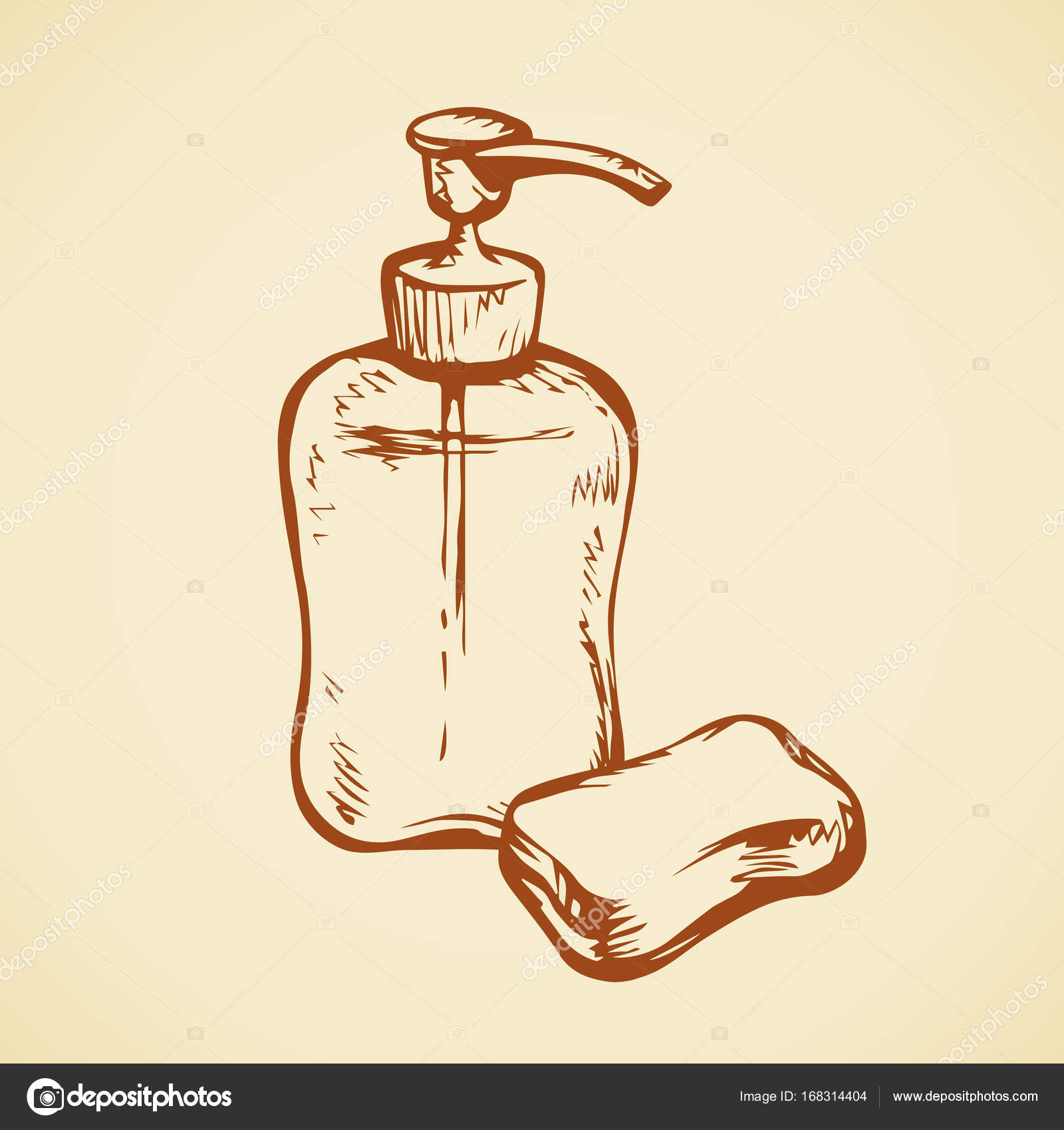 1600x1700 Soap. Vector Drawing Stock Vector Marinka