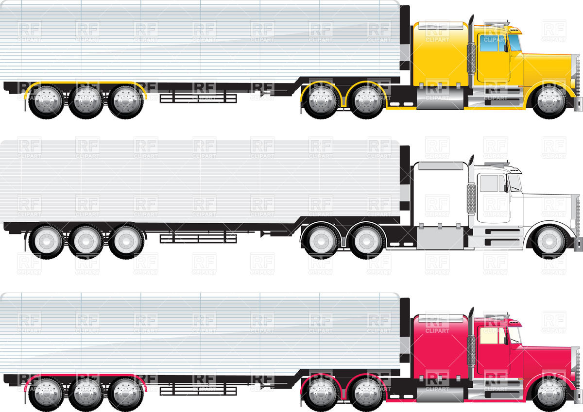 1200x849 Side View Of Truck Royalty Free Vector Clip Art Image