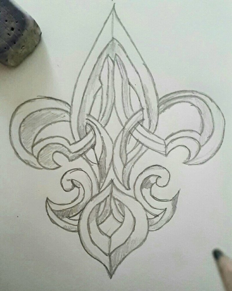 800x1000 Flower Of Lily Fleur De Lys By Lucies Drawings