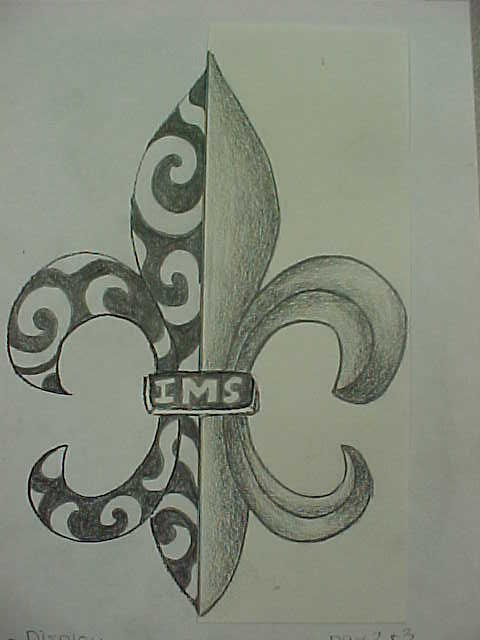 480x640 Fleur De Lis Drawing