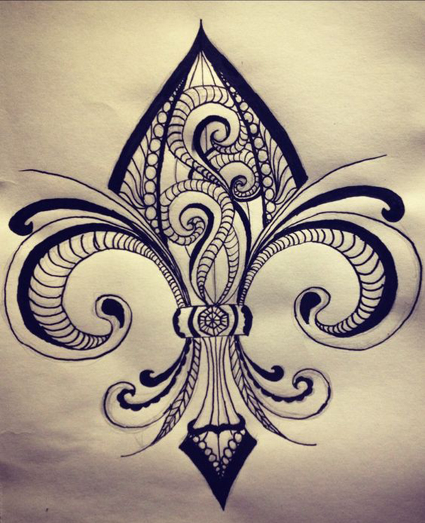 605x744 Fleur De Lis Tattoo Fleur De Lis Tattoo Ideas Amp Meaning