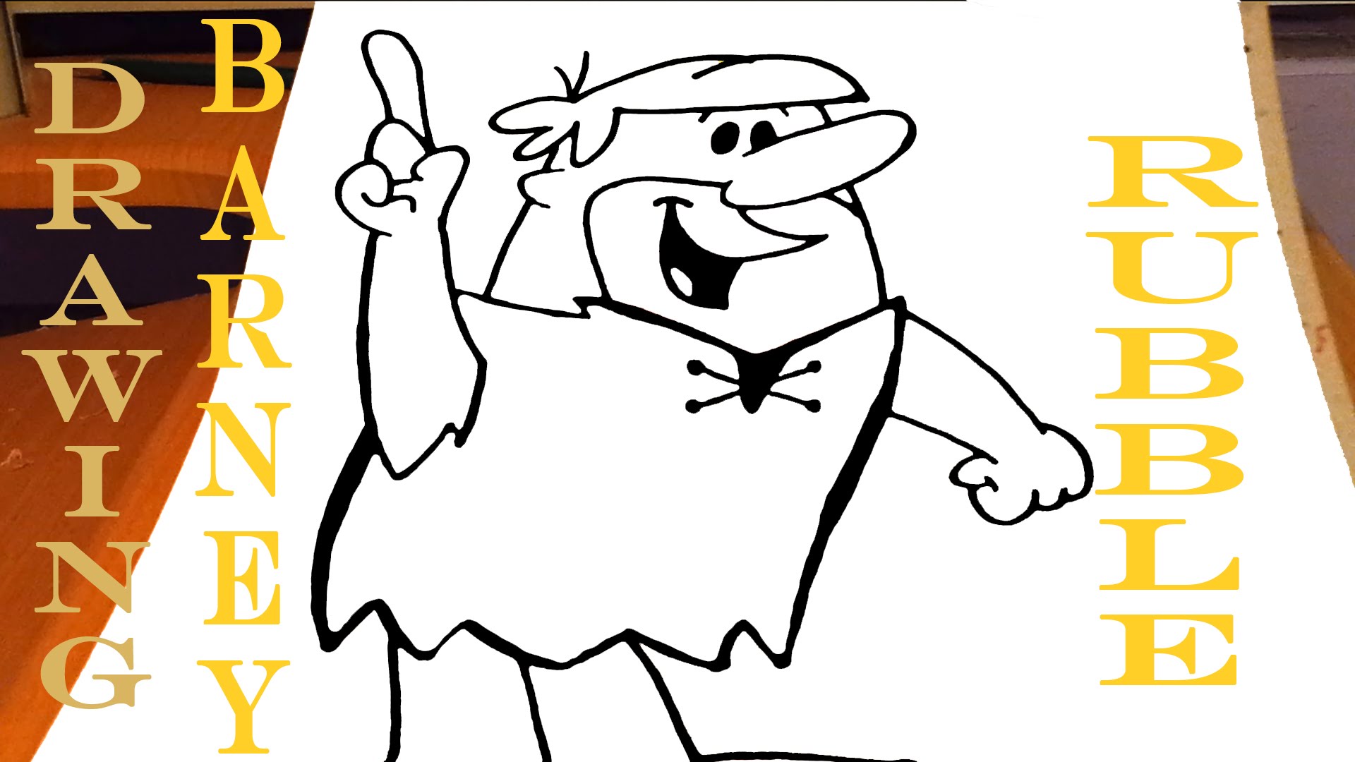1920x1080 How To Draw Barney Rubble Easy For Kids
