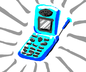 300x250 Flip Phone (Drawing By Gah0x)