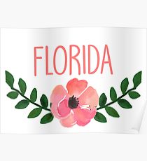 210x230 Cute Florida Drawing Posters Redbubble