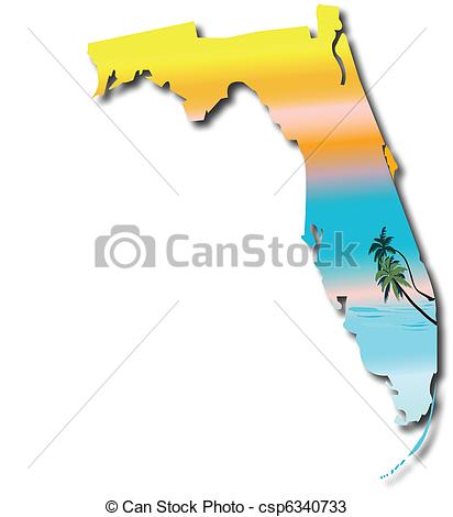 412x470 Map Of Florida Vectors