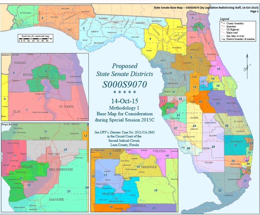 847x701 It's Map Drawing Time Again For Florida Legislators Wusf News