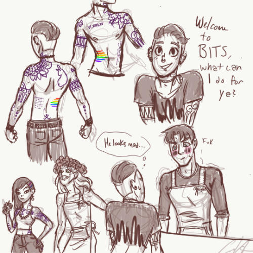 500x500 Tattoo Artist Florist Au Tumblr
