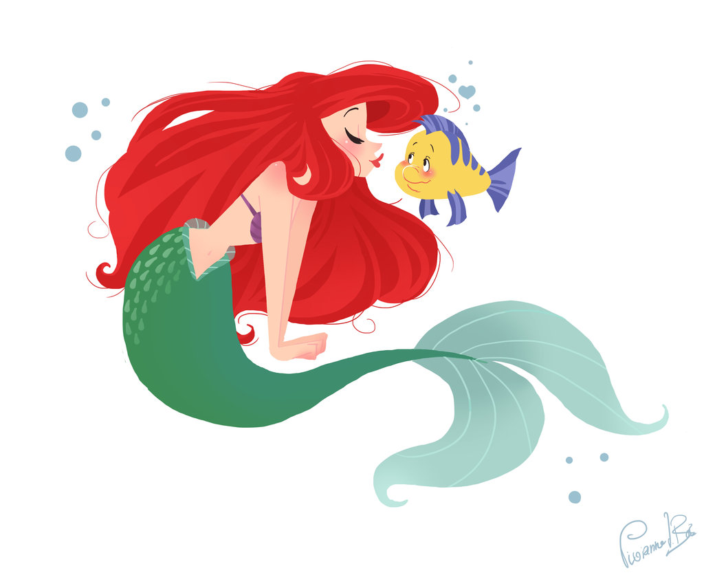 Flounder Little Mermaid Drawing at GetDrawings | Free download