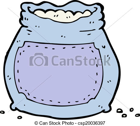 450x405 Cartoon Bag Of Flour Eps Vectors