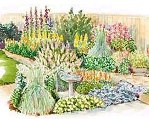 299x240 Flower Bed Plans