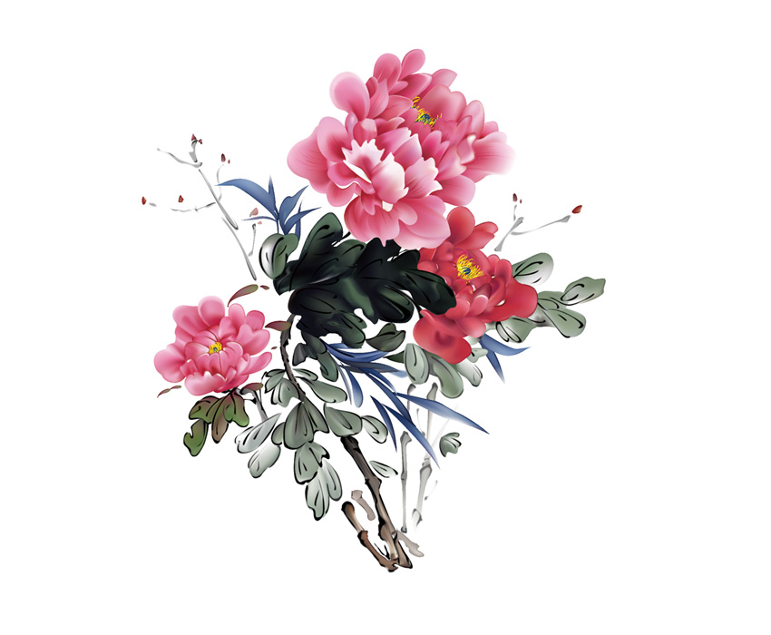 850x700 How To Create A Traditional Chinese Bird And Flower Painting Using