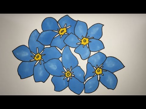 480x360 How To Draw A Bunch Of Flowers Step By Step
