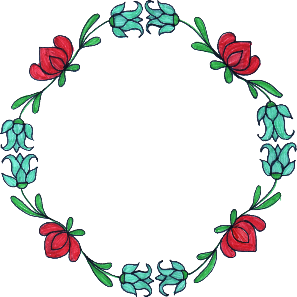 Flower Circle Drawing at GetDrawings | Free download