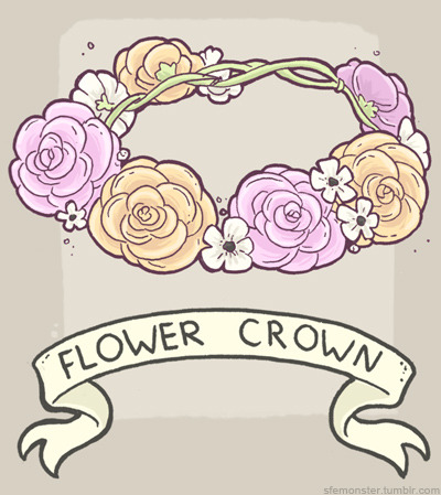 400x449 I Wanted To Draw Flower Crowns But Then I Thought