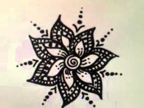 480x360 A Simple Flower Design Drawing )