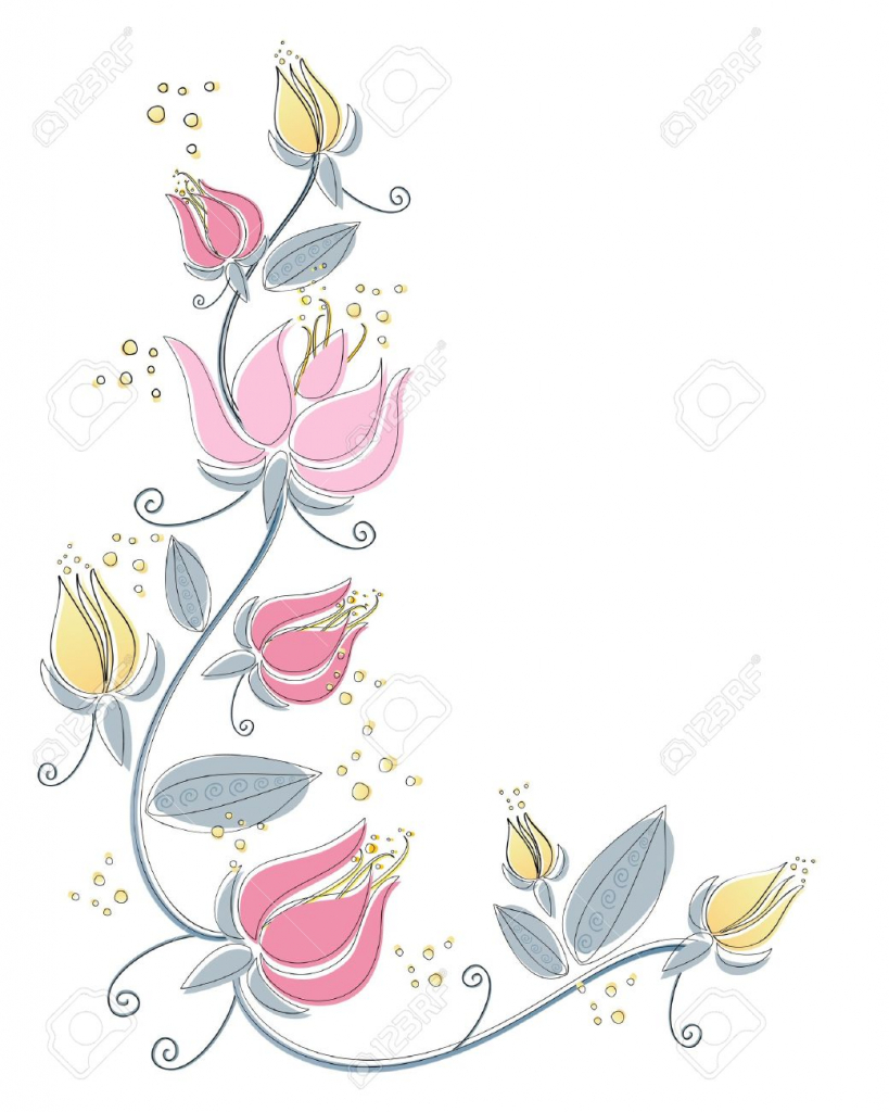 819x1024 Flower Color Designs Drawings
